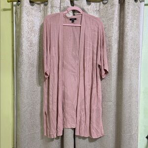 Alfani Dusty Rose Open-Front Knit Cardigan
